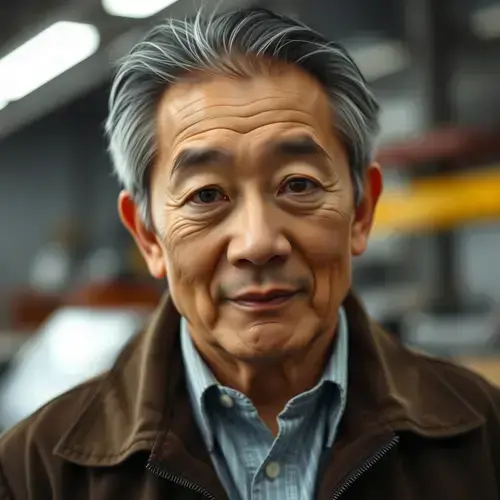 山田様（大田区）のポートレート、60代男性の穏やかで信頼感のある表情の写真